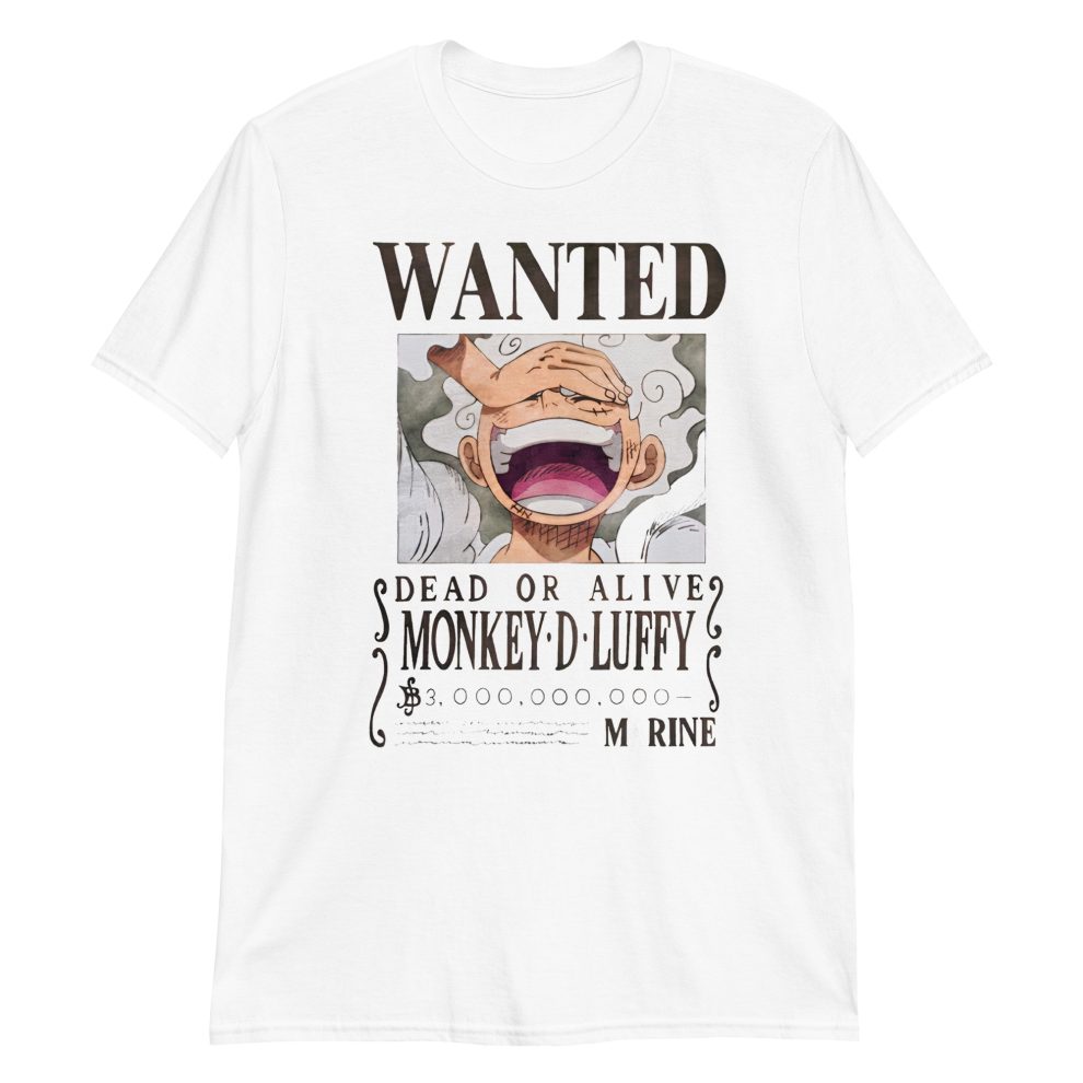 Monkey D Luffy Gear Wanted Unisex T Shirt Official One Piece Merch