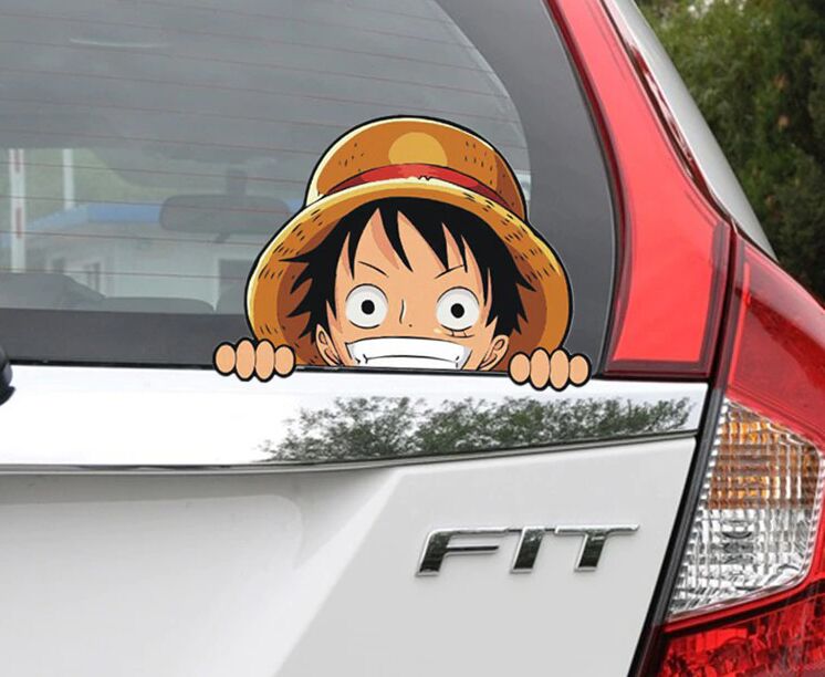 Car Stickers ONE PIECE-Pirates Luffy Chooper Cartoon Funny