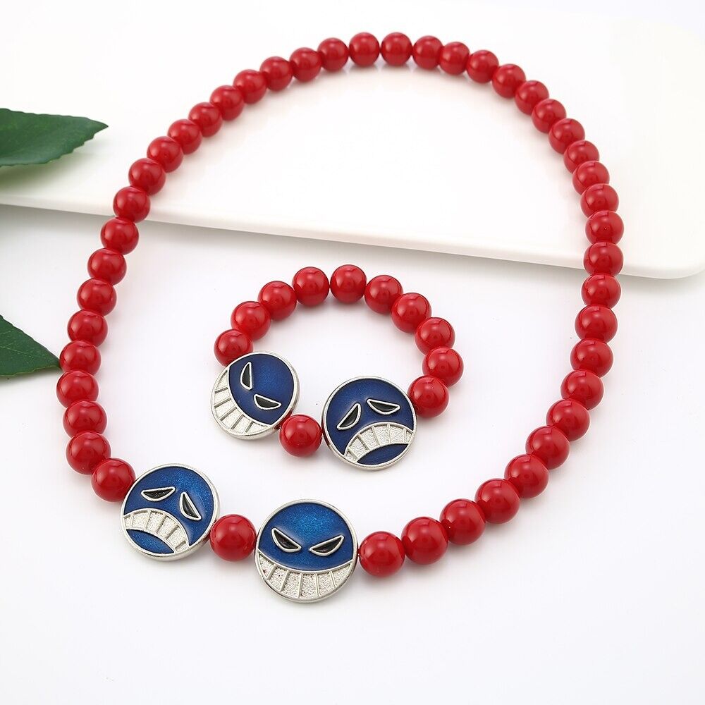 Anime One Piece Portgas D Ace Luffy Red Beads Necklace Bracelet Charm -  Official One Piece Merch Collection 2023 - One Piece Universe Store Anime  One Piece Portgas D Ace Luffy Red