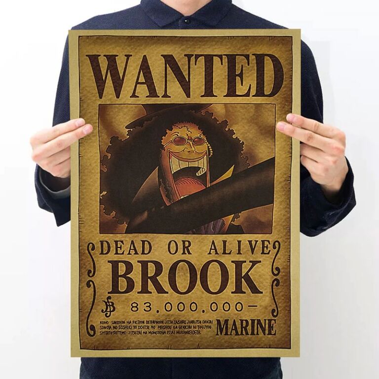 Anime Brook Wanted Poster 42CM | One Piece Universe