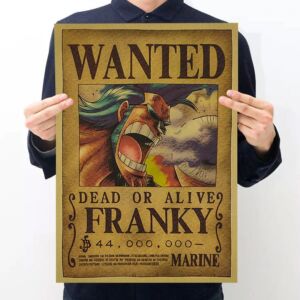 Franky Wanted Kraft Paper Poster
