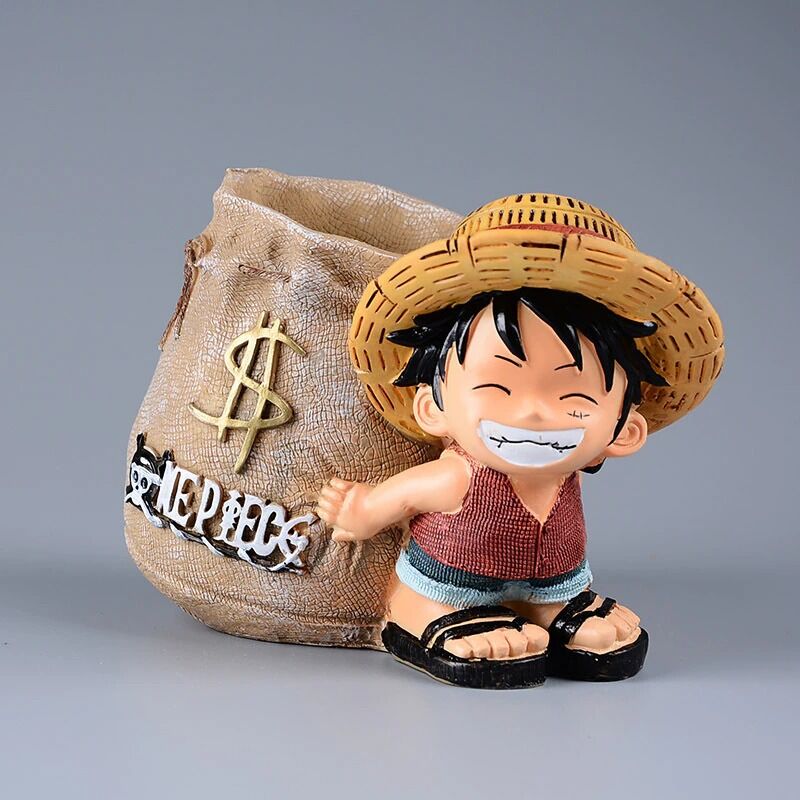 Anime One Piece Luffy Resin Office Pen Holders-Collectible Monkey