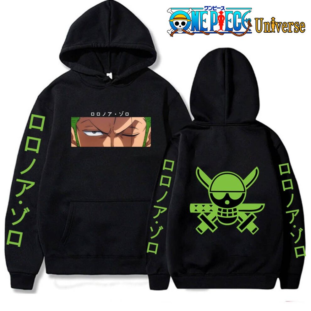 One Piece Wanted Roronoa Zoro Hoodie - Official One Piece Merch ...