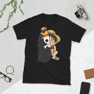 Monkey D. Luffy Funy One Piece Anime Short-Sleeve Unisex T-Shirt
