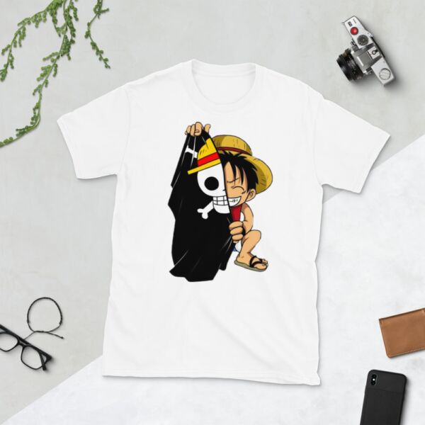 Monkey D. Luffy Funy One Piece Anime Short-Sleeve Unisex T-Shirt