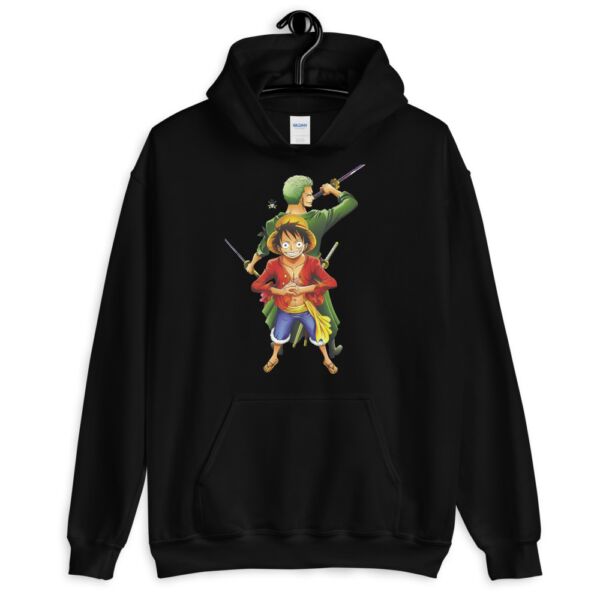 One Piece Monkey D. Luffy and Roronoa Zoro Unisex Hoodie