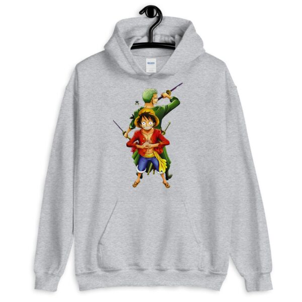 One Piece Monkey D. Luffy and Roronoa Zoro Unisex Hoodie