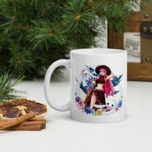 Nami one piece Japan Anime White glossy mug