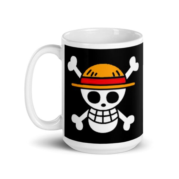 One Piece Straw Hats Logo Mug White Glossy