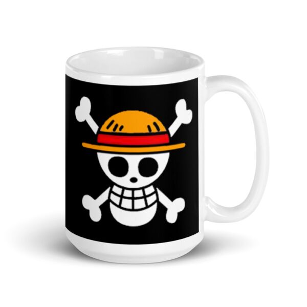 One Piece Straw Hats Logo Mug White Glossy