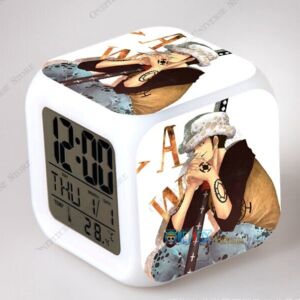 One Piece Digital Clocks Figure Nami and Zoro- Led Alarm Clocks Light Up Toys