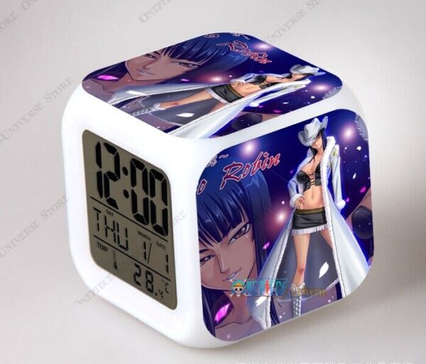 One Piece Digital Clocks Figure Nami and Zoro- Led Alarm Clocks Light Up Toys