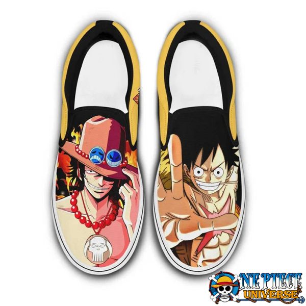 Ace And Luffy Slip On Shoes