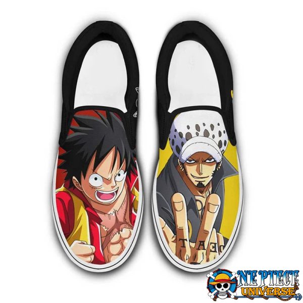 Luffy And Law Slip On Shoes