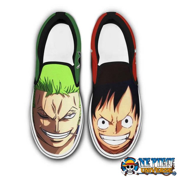 Luffy And Zoro Slip On Shoes