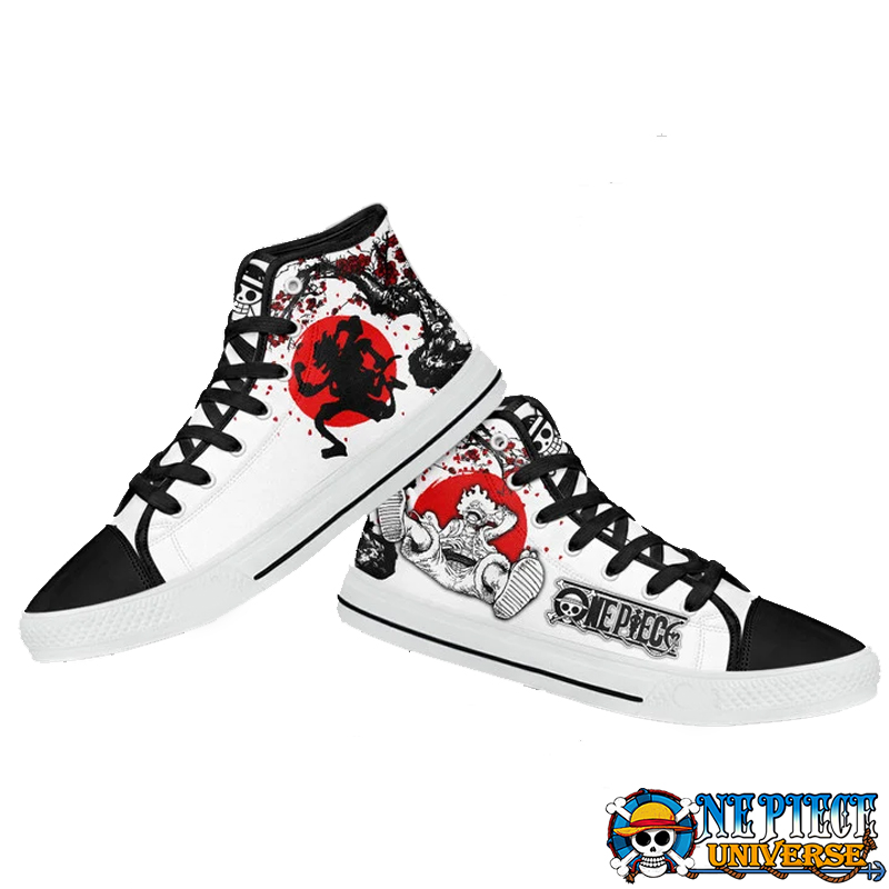 Luffy Awakening Gear 5 High Top Converse Shoes