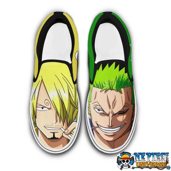 Sanji And Zoro Slip On Shoes