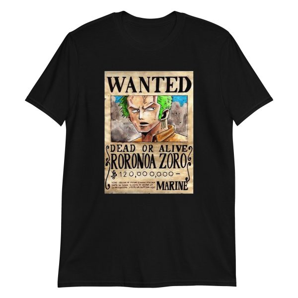 One Piece Vintage Wanted Roronoa Zoro T-Shirt