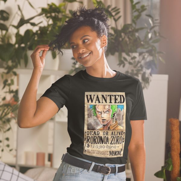 One Piece Vintage Wanted Roronoa Zoro T-Shirt