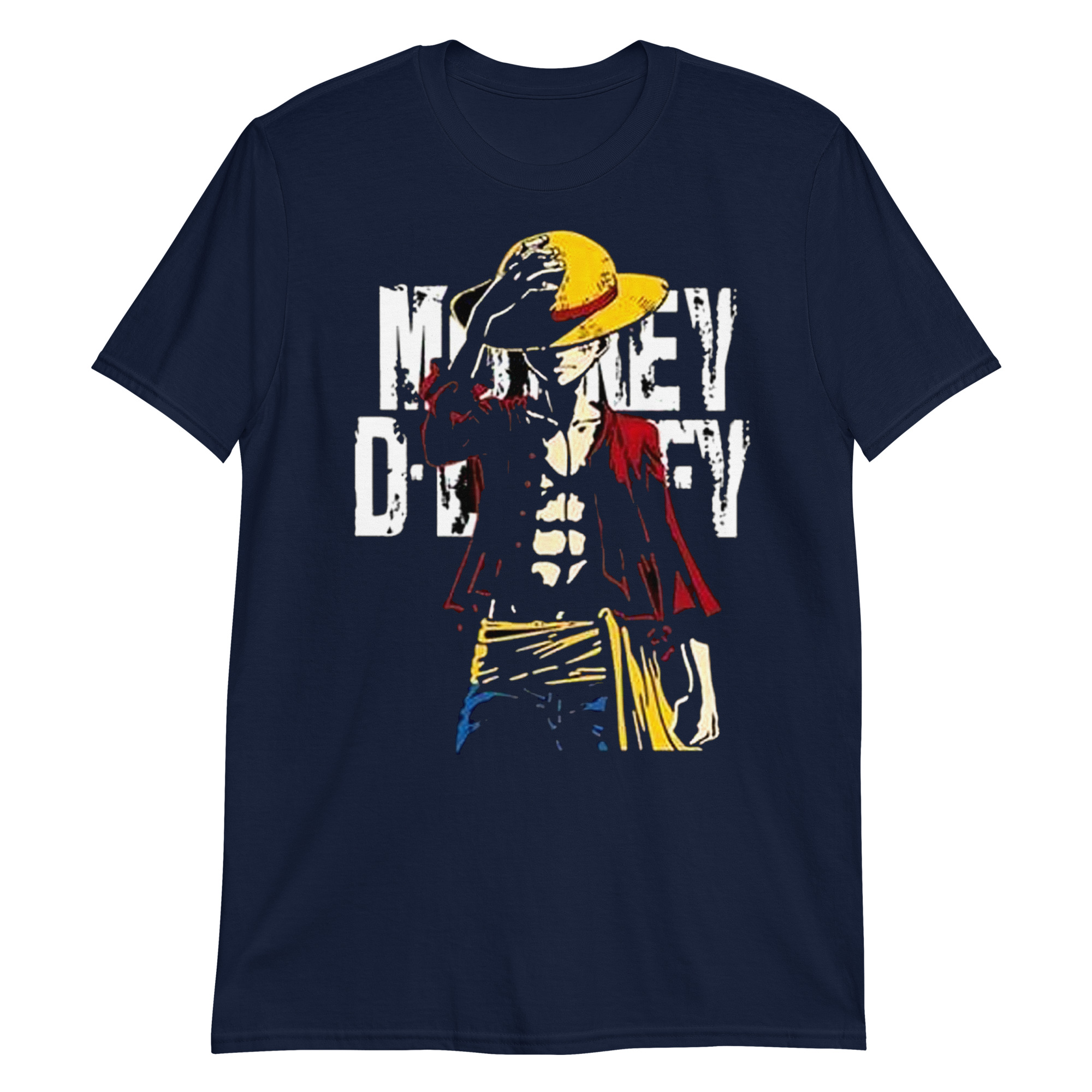 T-shirt Uomo Luffy One Piece – Maglia Cotone Morbido Con Stampa Zoro, Ruffy, Pirati – Ideale Per Fan Anime