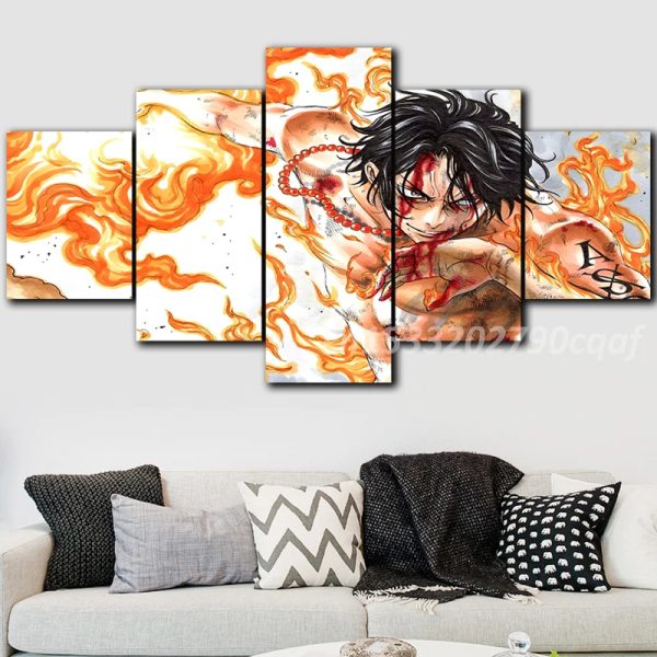 5 Piece Ace Wall Art Canvas