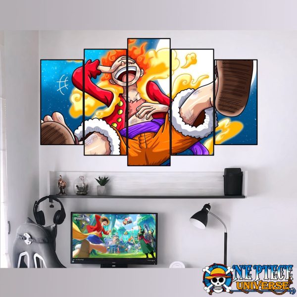 One Piece Pictures Luffy Gear 5 Wall Art Canvas