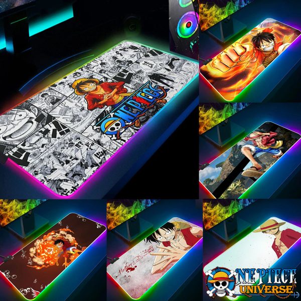 One Piece luffy Mouse Pad Gaming LED