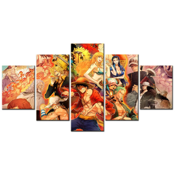 Straw Hat Pirates Crew Luffy Wall Art