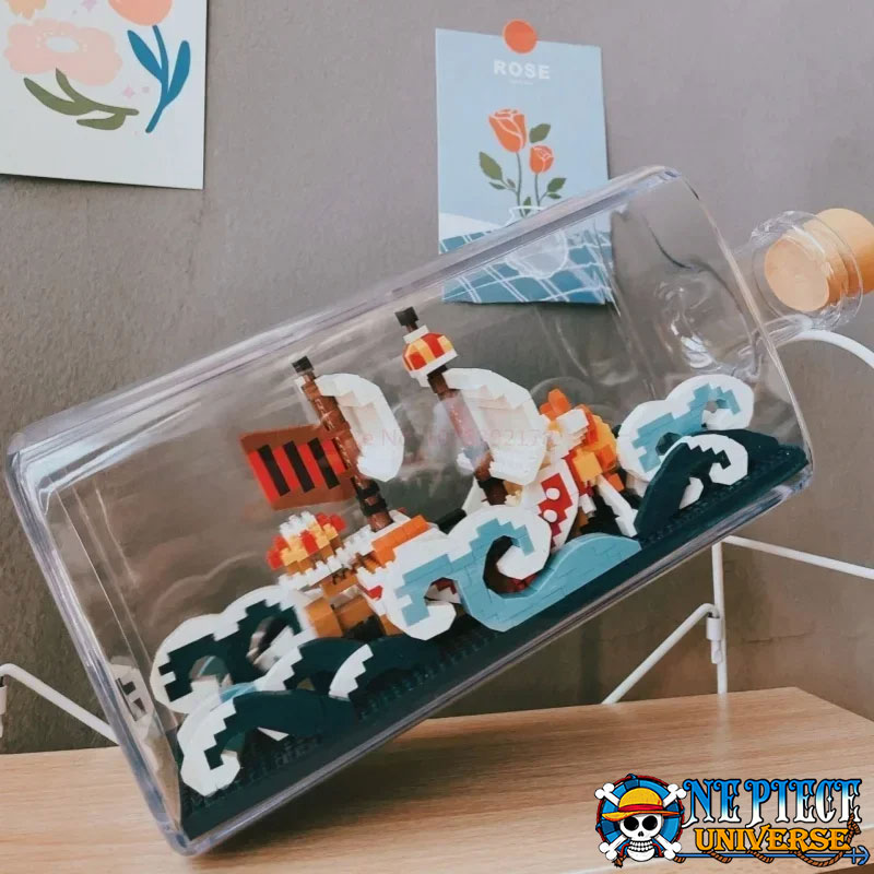 Thousand Sunny Pirate Ship Building Block In Bottle One Piece Universe