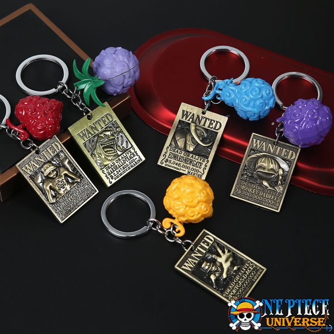 One Piece Keychain Anime Lot of 7 Bulk Bundle Set Collection Cute Goods