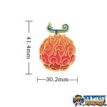 One Piece 'Gura Gura no Mi  Devil Fruit' Enamel Pin - Distinct Pins