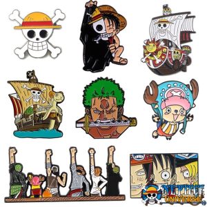 Straw Hat Pirates - A One Piece Enamel Pin Collection by Sara