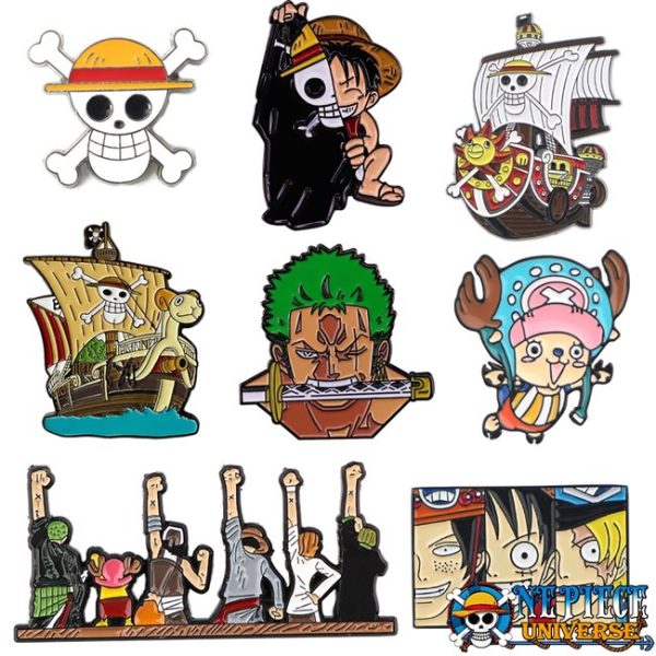 one piece jolly roger pin