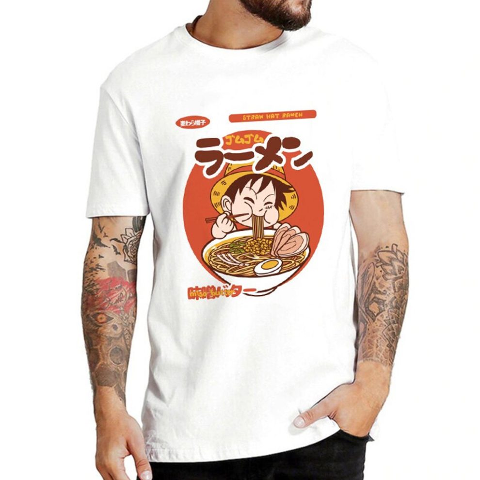 One Piece Luffy Ramen Anime Short-Sleeve Unisex T-Shirt - Official One ...