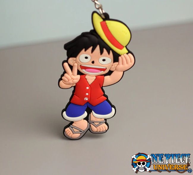 Rubber One Piece Zoro Keychain 8CM Official One Piece Merch 