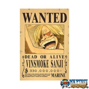 sanji wanted poster
