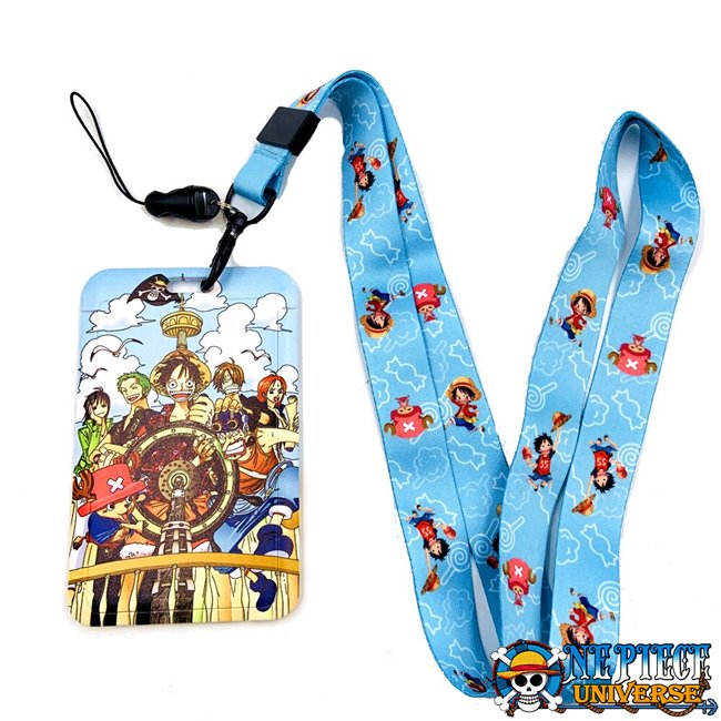 ONE PIECE Luffy Credential Holder Keychains Neck Lanyard For Pass Card  Credit Card Holder Cosplay Anime Accessories