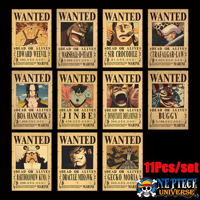 Bulle en Stock - ONE PIECE - POSTER WANTED TRAFALGAR LAW