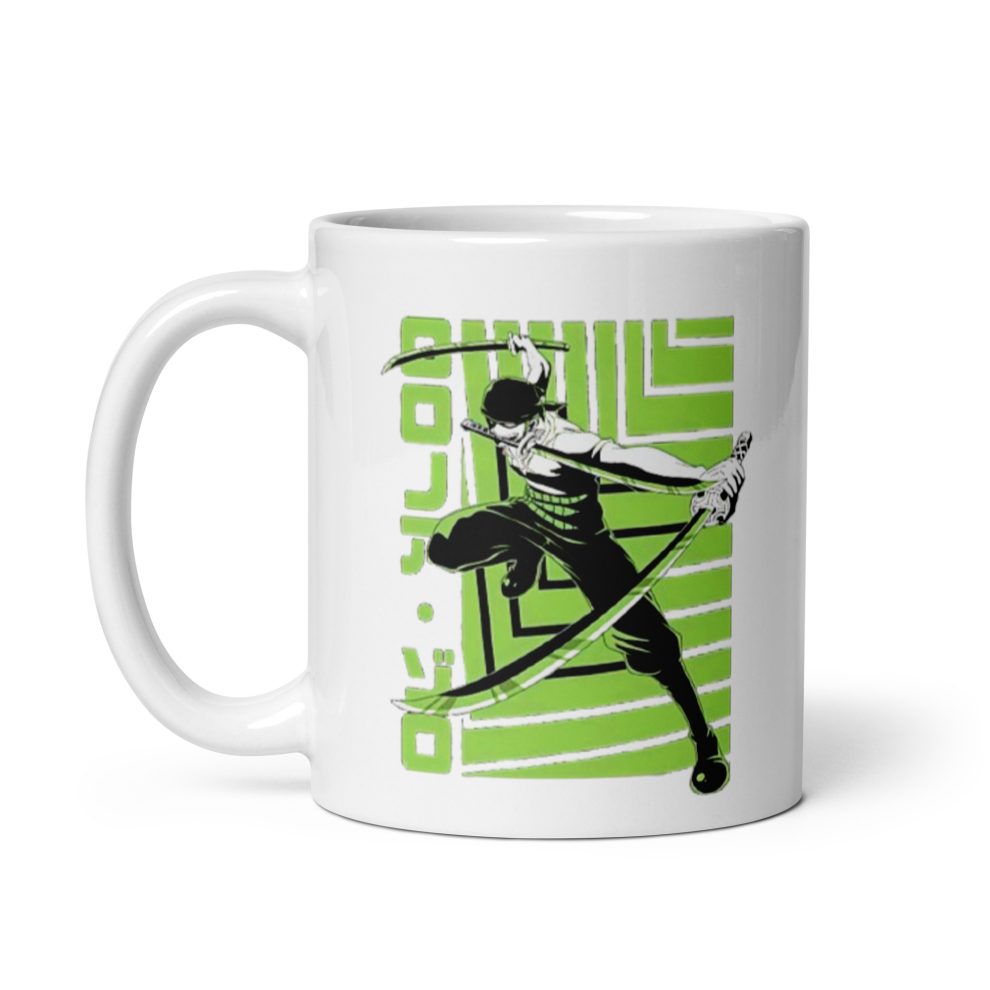 Roronoa Zoro Vintage glossy mug - Official One Piece Merch Collection ...