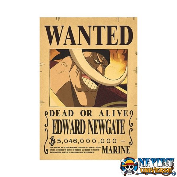 whitebeard wanted poster