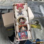 Luffy Vs Chopper Socks White Long Set 5 Pairs