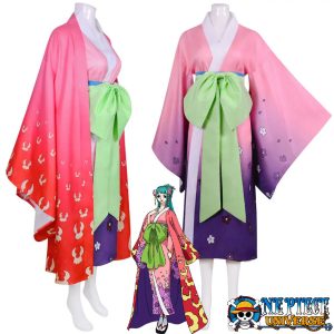 One Piece Kozuki Hiyori Kimono Cosplay