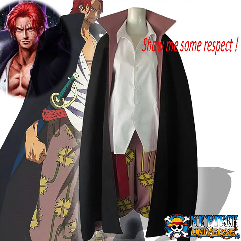 Anime Cosplay Shanks One piece Akakami no shankusu Halloween Costume Suit  Outfit