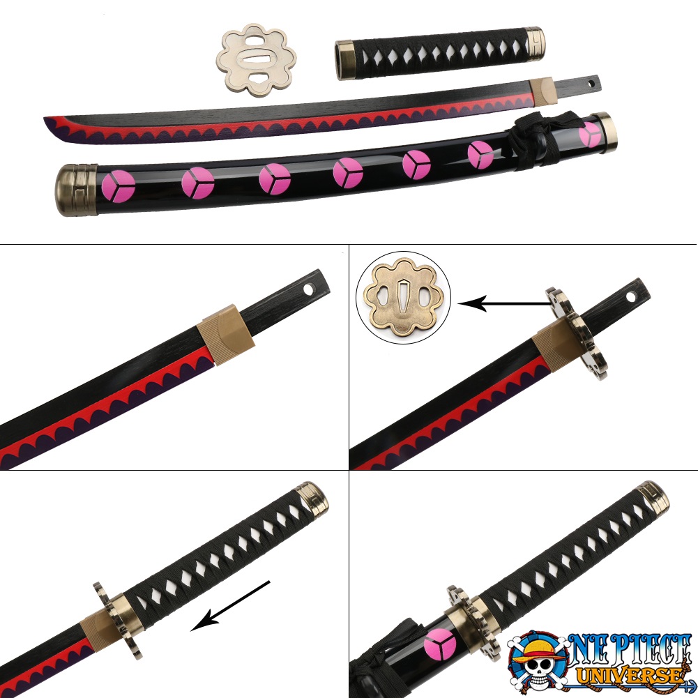 One Piece Roronoa Zoro Purple Enma Sword Cosplay Weapon Prop