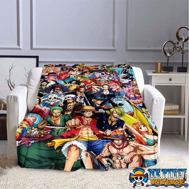 characters from one piece blanket