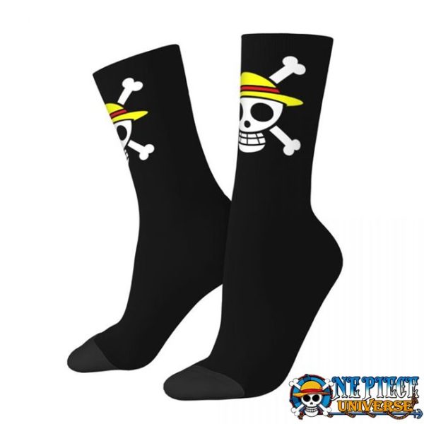 one piece pirates logo socks