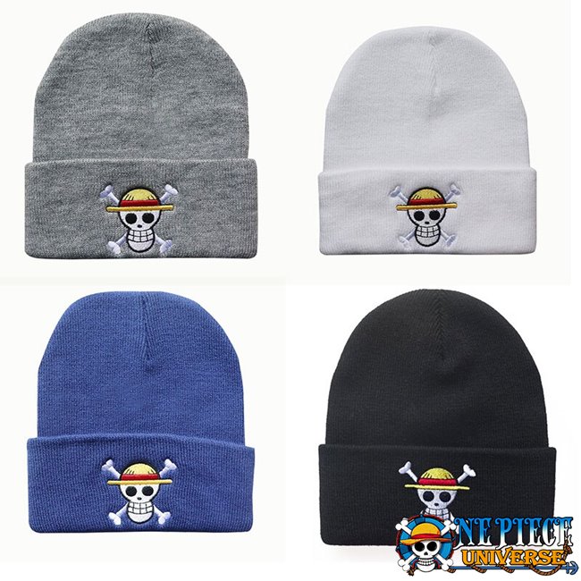 one pieces skull beanies