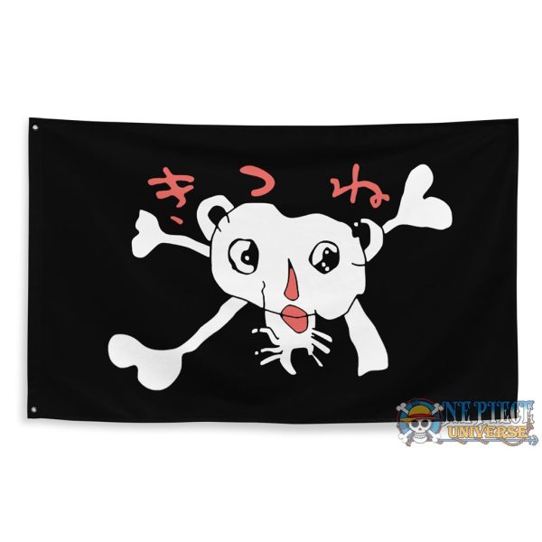 Foxy Pirates Jolly Roger Flag One Piece