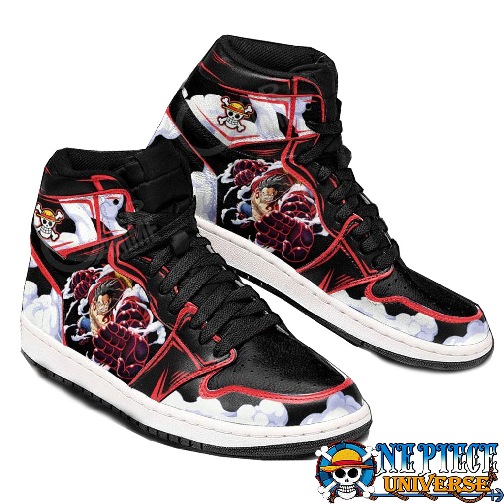 Luffy Gear 4 Jordan 13 Shoes One Piece Custom Shoes - Official One Piece  Merch Collection 2023 - One Piece Universe Store