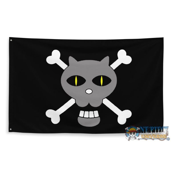 One Piece Jolly Roger Black Cat Pirate flag